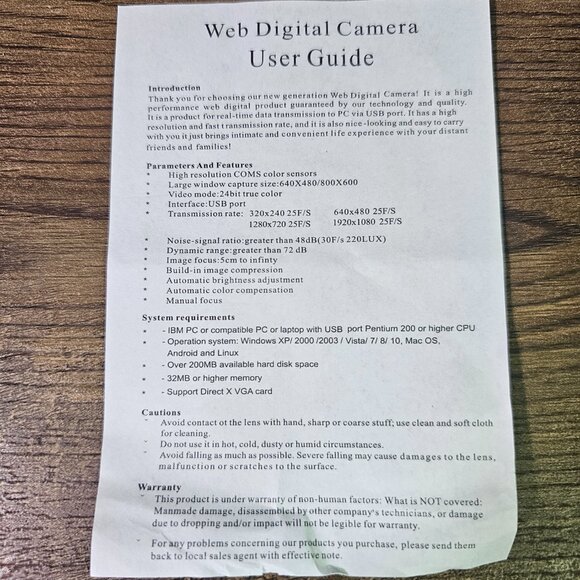 USB-A Web Digital Camera Webcam with adjustable foot - Picture 9 of 10